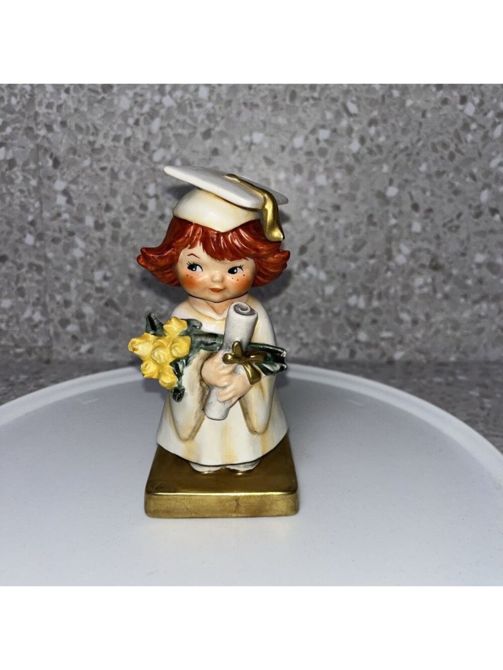 Goebel Red Heads First Degree Figurine By Charlot Byj 1972-1979 5" Vintage